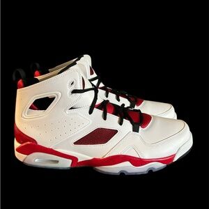 Size 13 - Air Jordan Flight Club 91 White Gym Red Black brand new no box